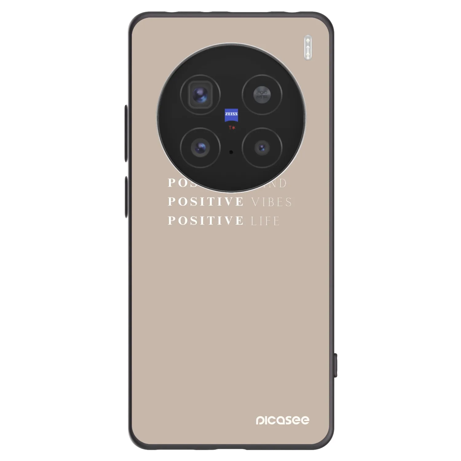 Picasee husă neagră din silicon pentru Vivo X200 Pro - Positive Vibes
