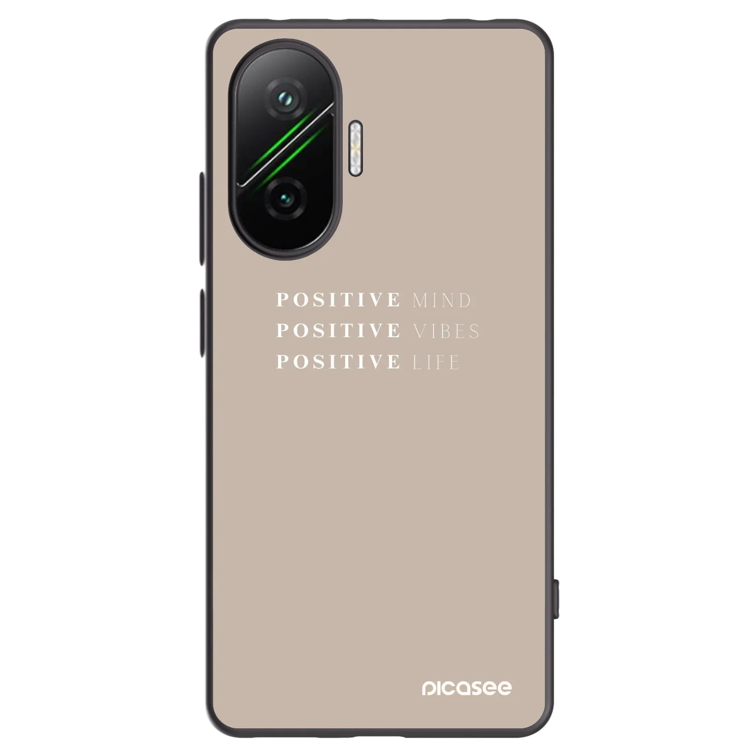 Picasee husă neagră din silicon pentru Xiaomi Poco F7 Pro 5G - Positive Vibes