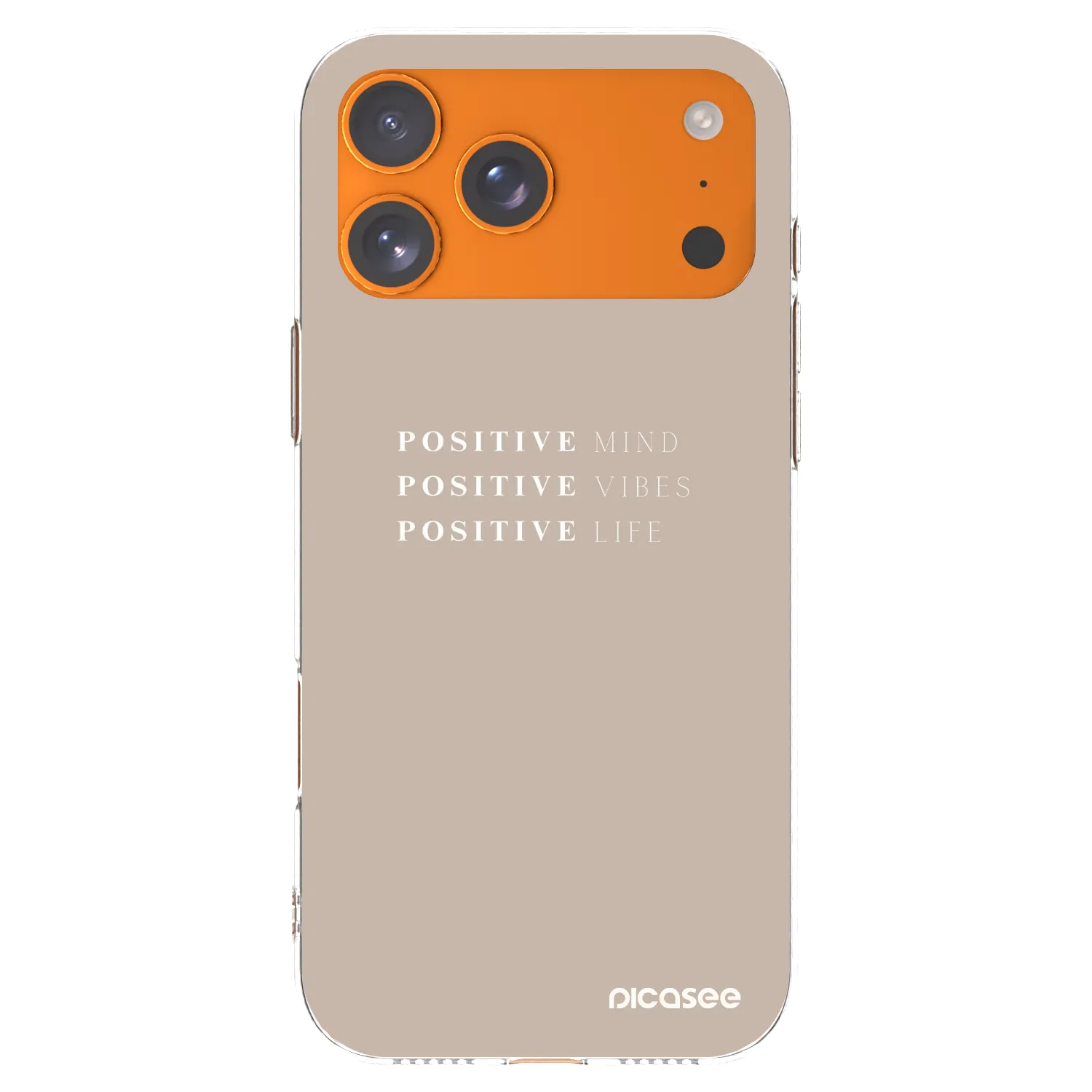 Picasee husă transparentă din silicon pentru Apple iPhone 17 Pro Max - Positive Vibes