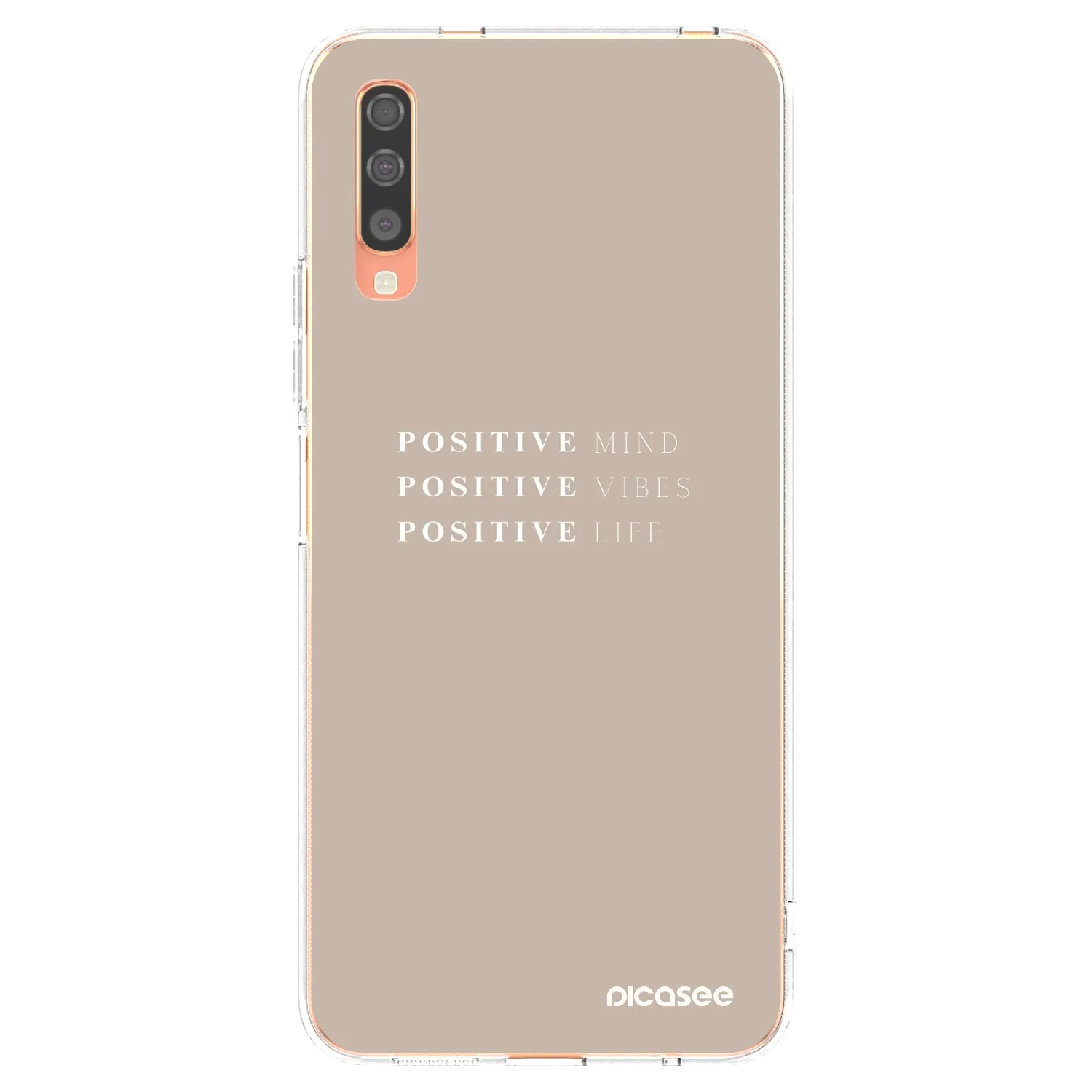 Picasee husă transparentă din silicon pentru Samsung Galaxy A70 A705F - Positive Vibes