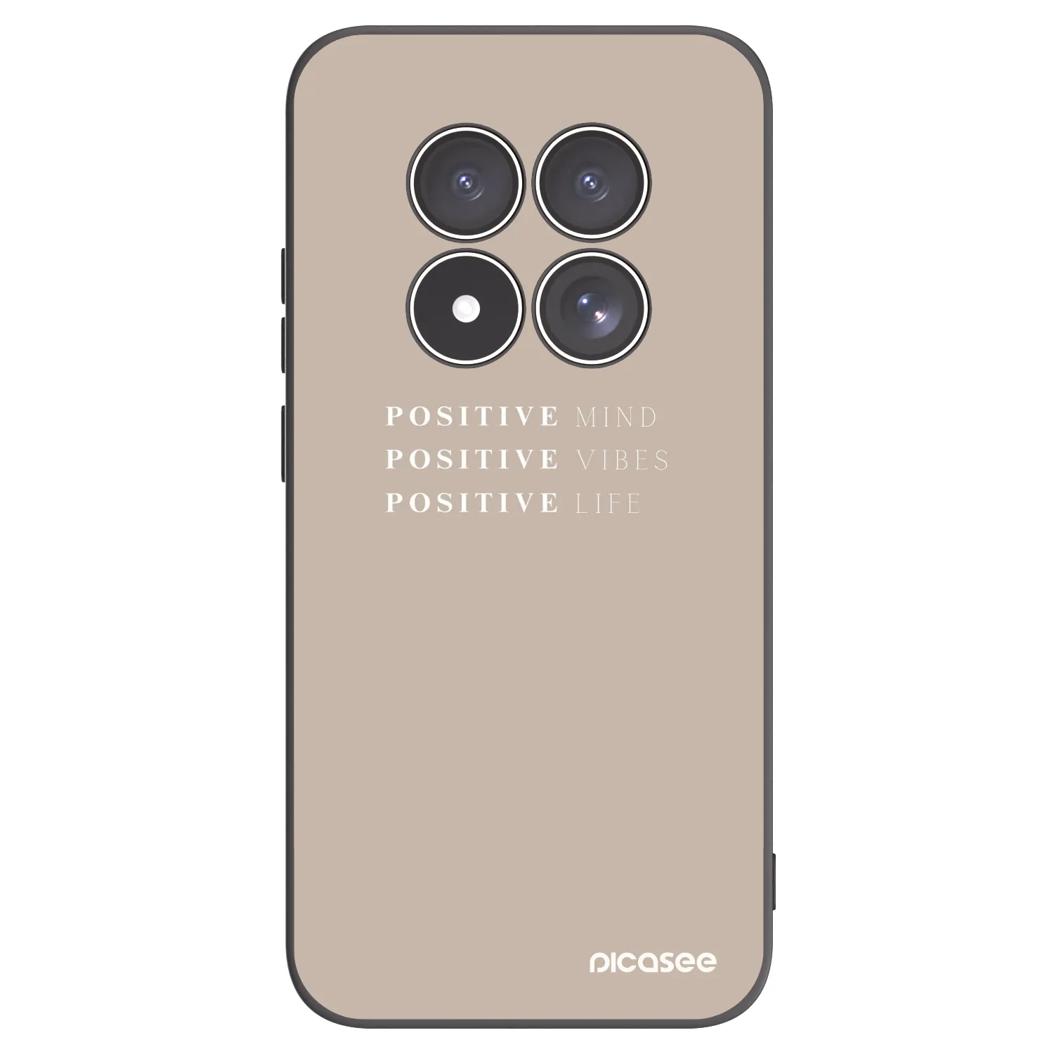 Picasee husă neagră din silicon pentru Xiaomi Redmi Note 15 Pro 4G - Positive Vibes