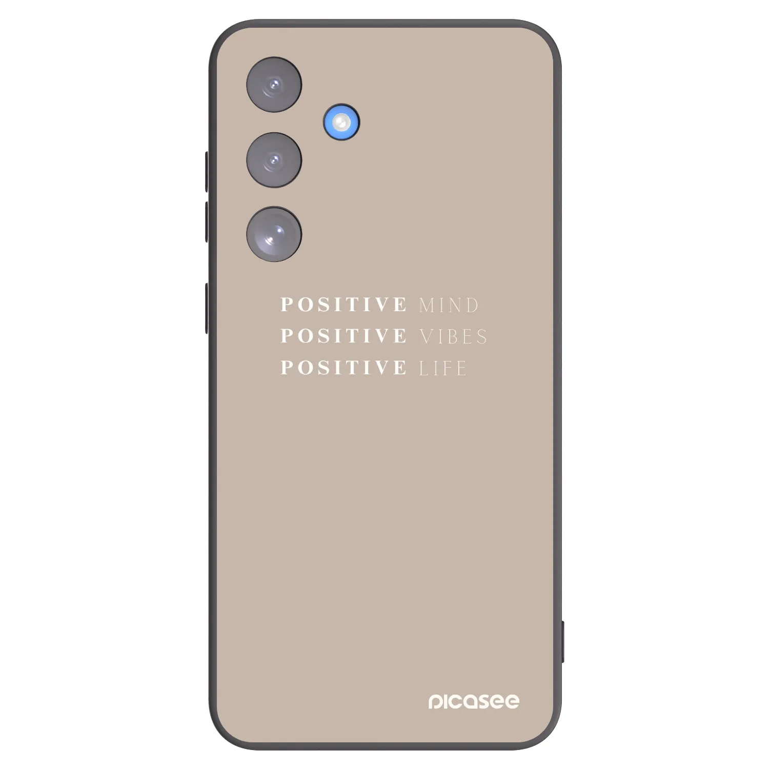 Picasee husă neagră din silicon pentru Samsung Galaxy S25 FE 5G - Positive Vibes