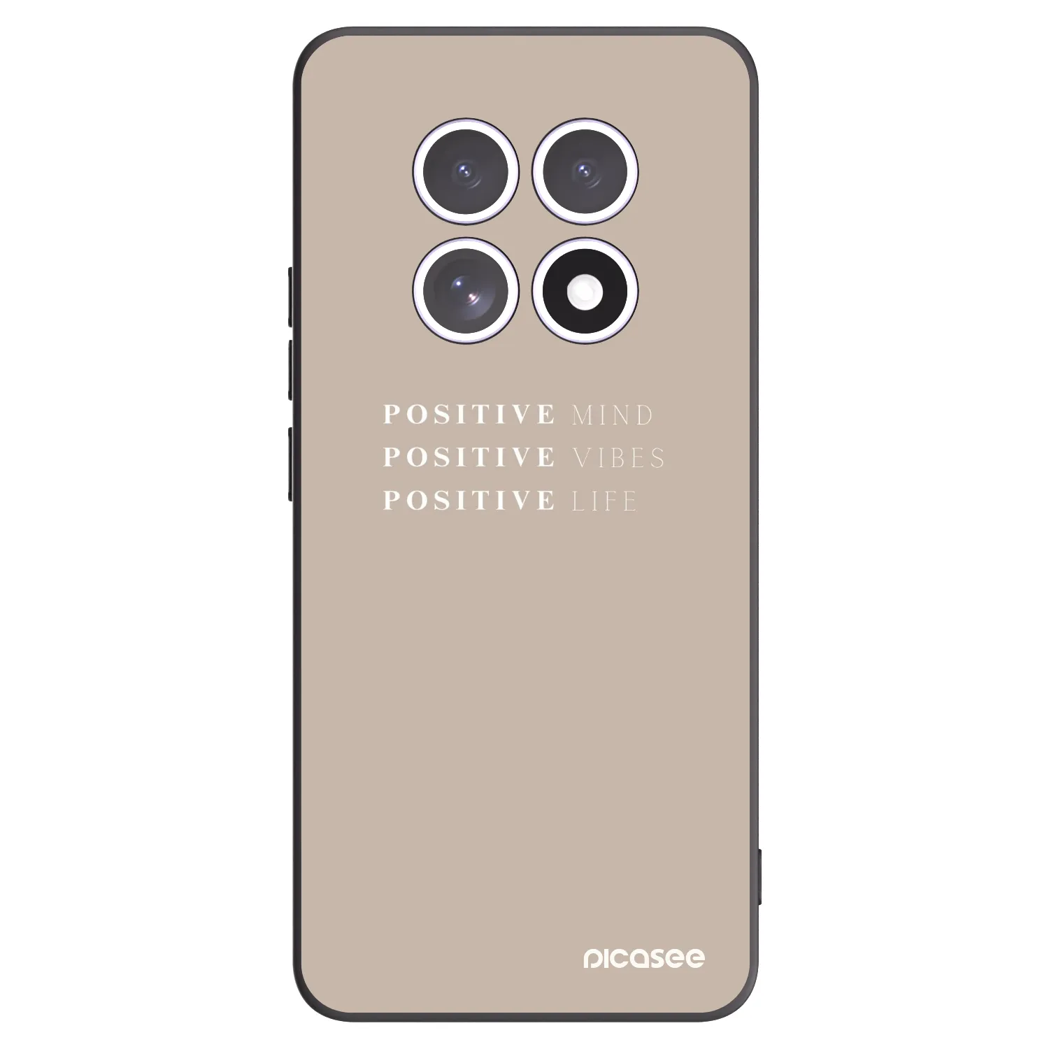 Picasee husă neagră din silicon pentru Xiaomi Redmi Note 15 - Positive Vibes