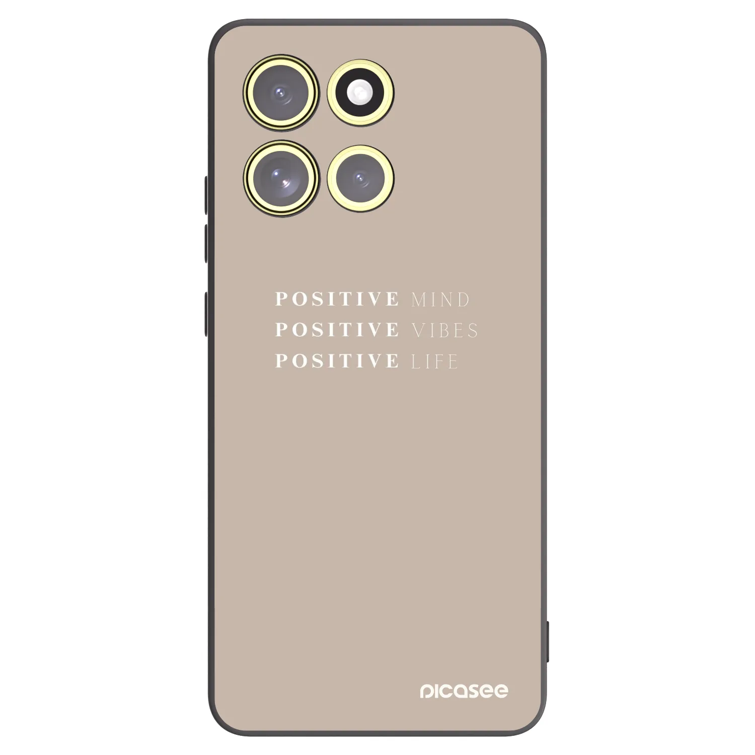 Picasee husă neagră din silicon pentru Motorola Moto G86 Power 5G - Positive Vibes