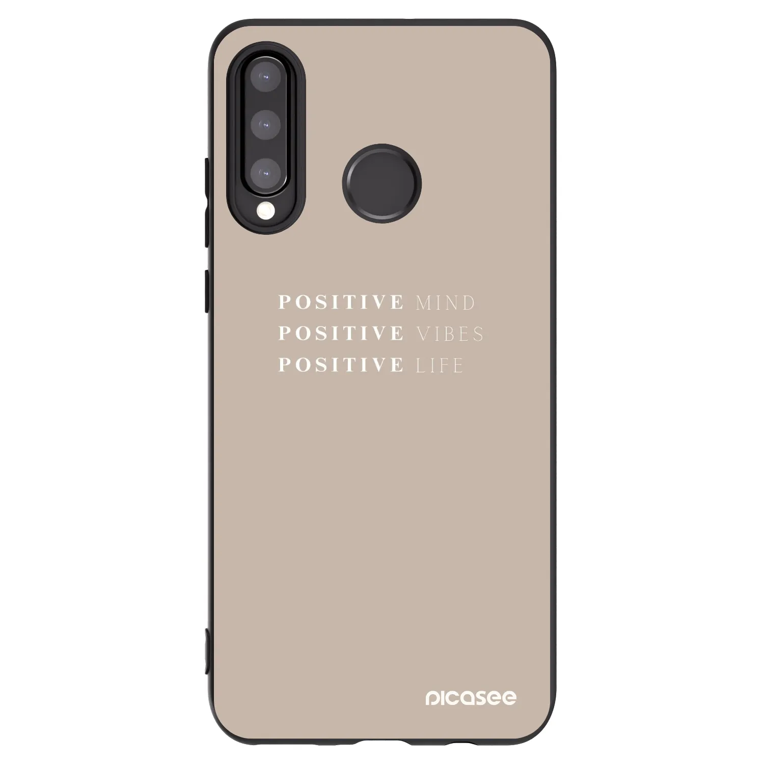 Picasee husă neagră din silicon pentru Huawei P30 Lite - Positive Vibes