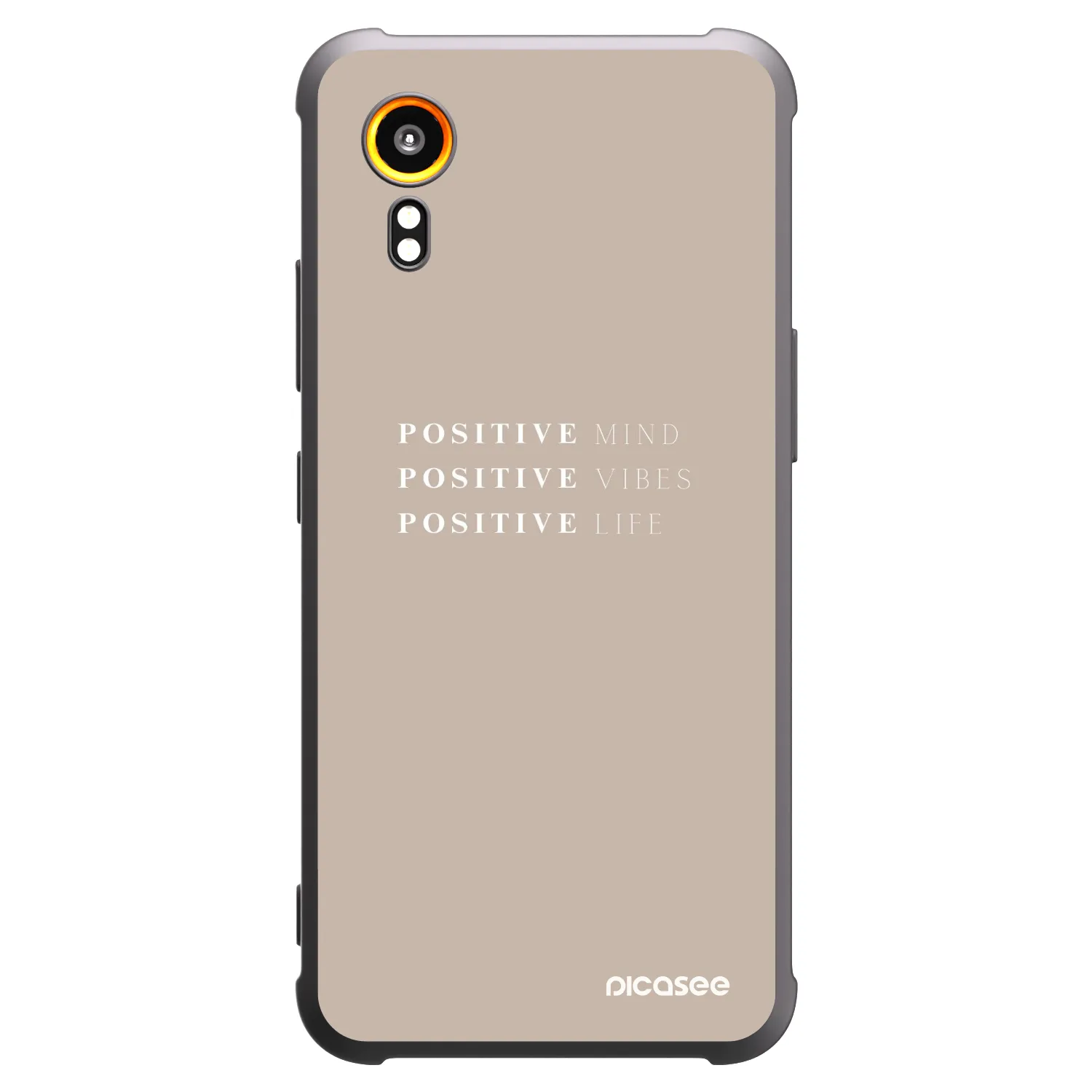 Picasee husă neagră din silicon pentru Samsung Galaxy Xcover 7 - Positive Vibes