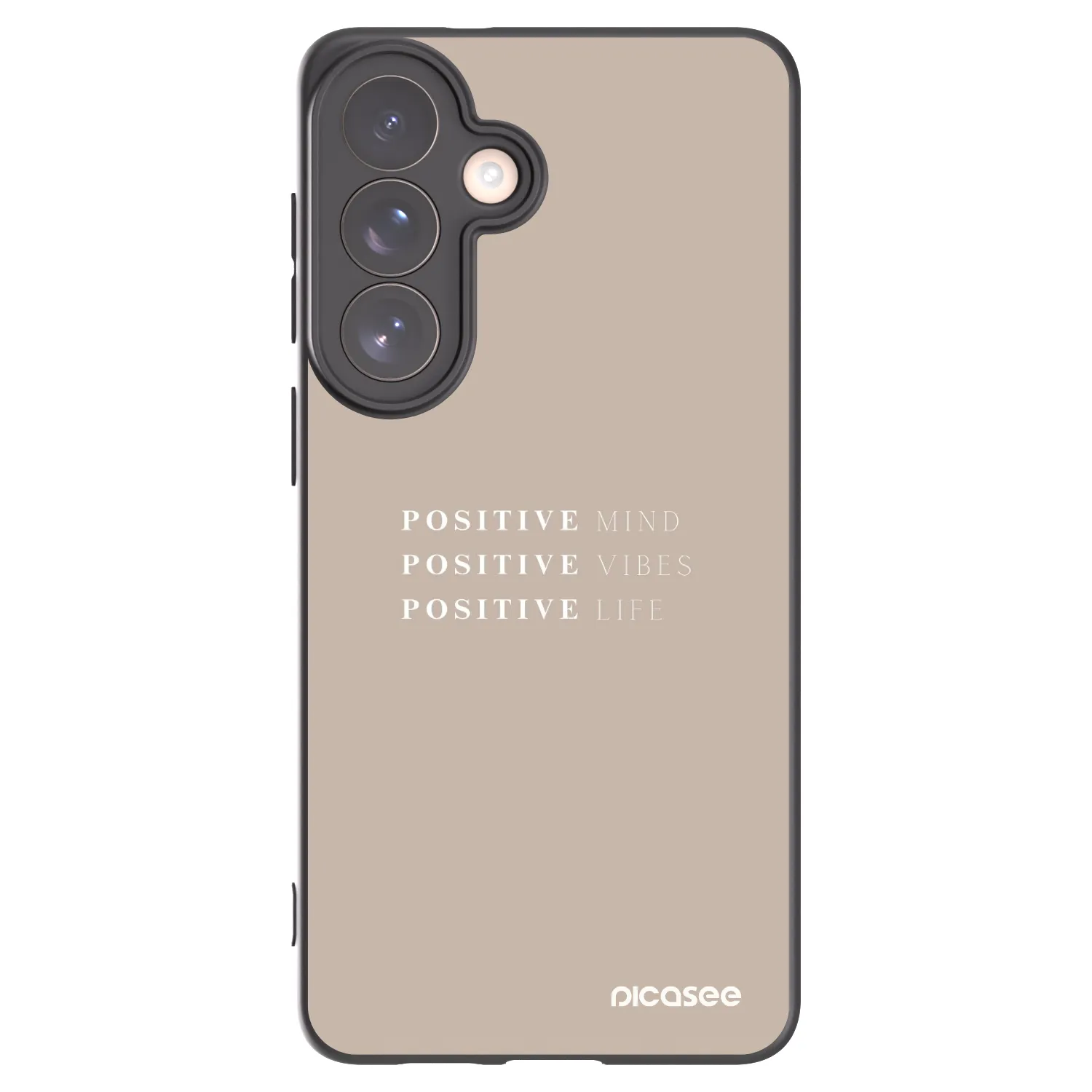 Picasee husă neagră din silicon pentru Samsung Galaxy S26+ - Positive Vibes