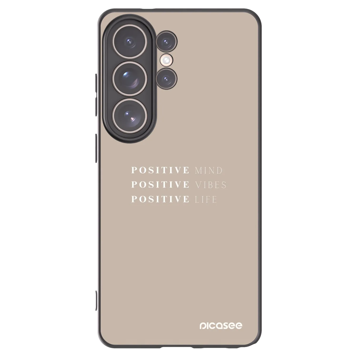 Picasee husă neagră din silicon pentru Samsung Galaxy S26 Ultra - Positive Vibes