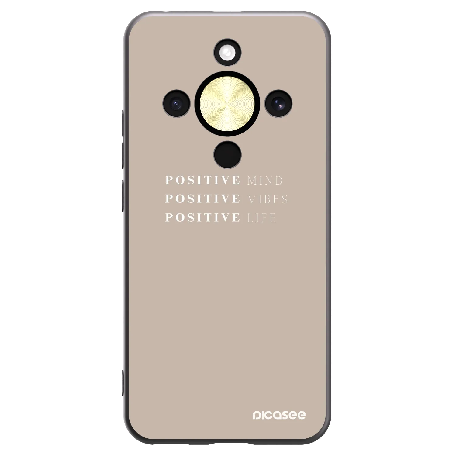 Picasee husă neagră din silicon pentru Honor Magic8 Lite 5G - Positive Vibes