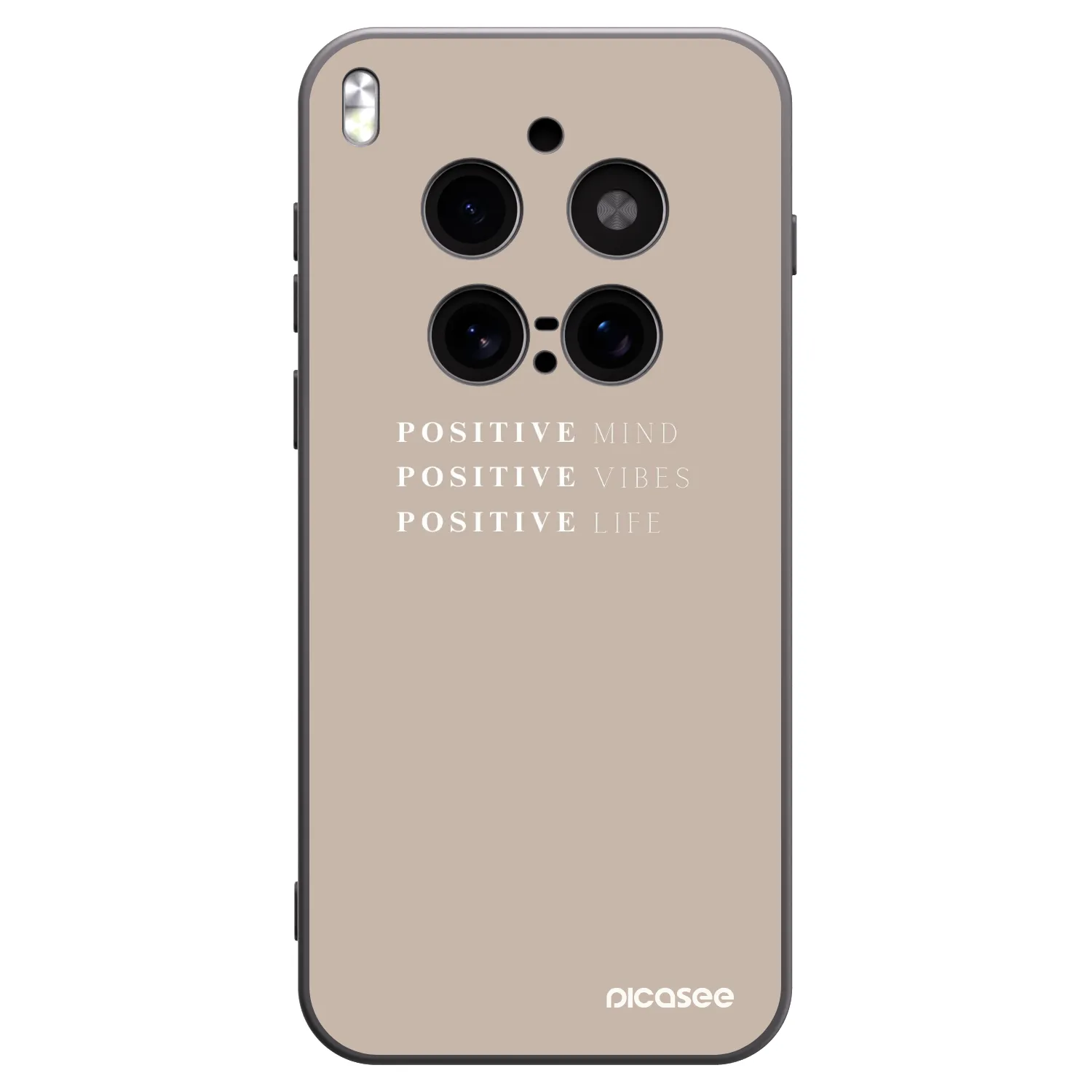 Picasee husă neagră din silicon pentru Vivo X300 Pro - Positive Vibes