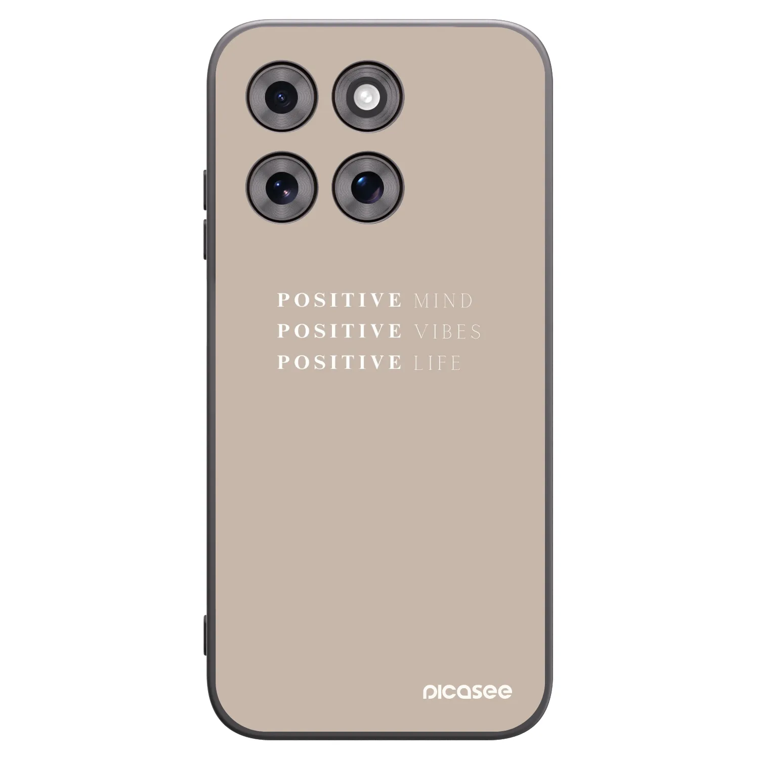 Picasee husă neagră din silicon pentru Motorola Moto G77 - Positive Vibes