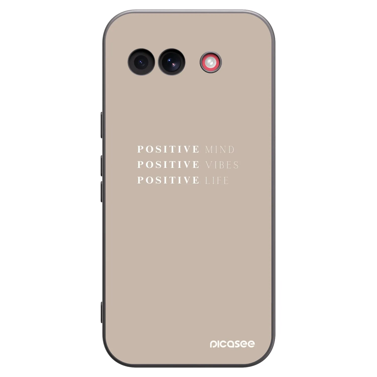 Picasee husă neagră din silicon pentru Google Pixel 10a - Positive Vibes
