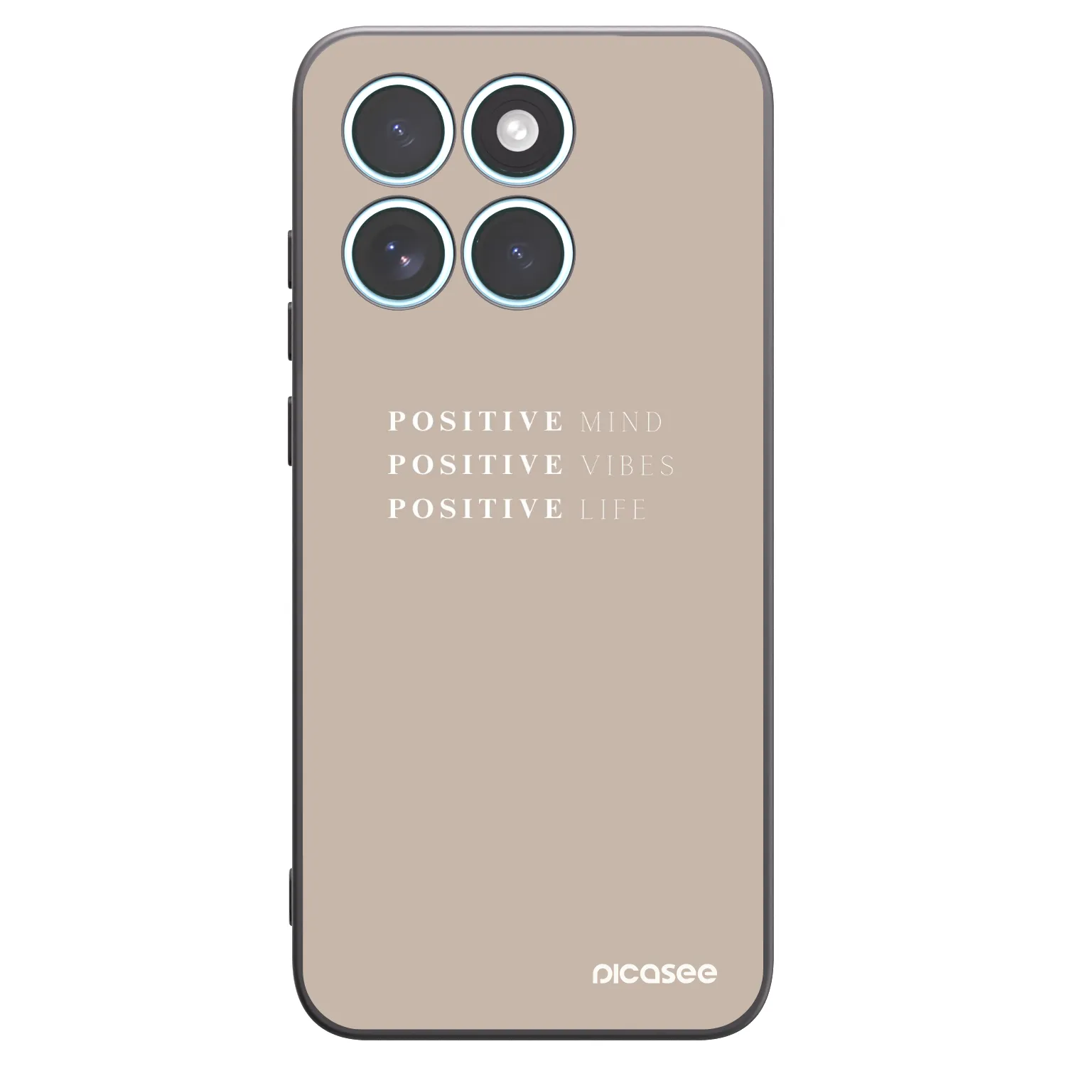 Picasee husă neagră din silicon pentru Motorola Edge 70 Fusion - Positive Vibes