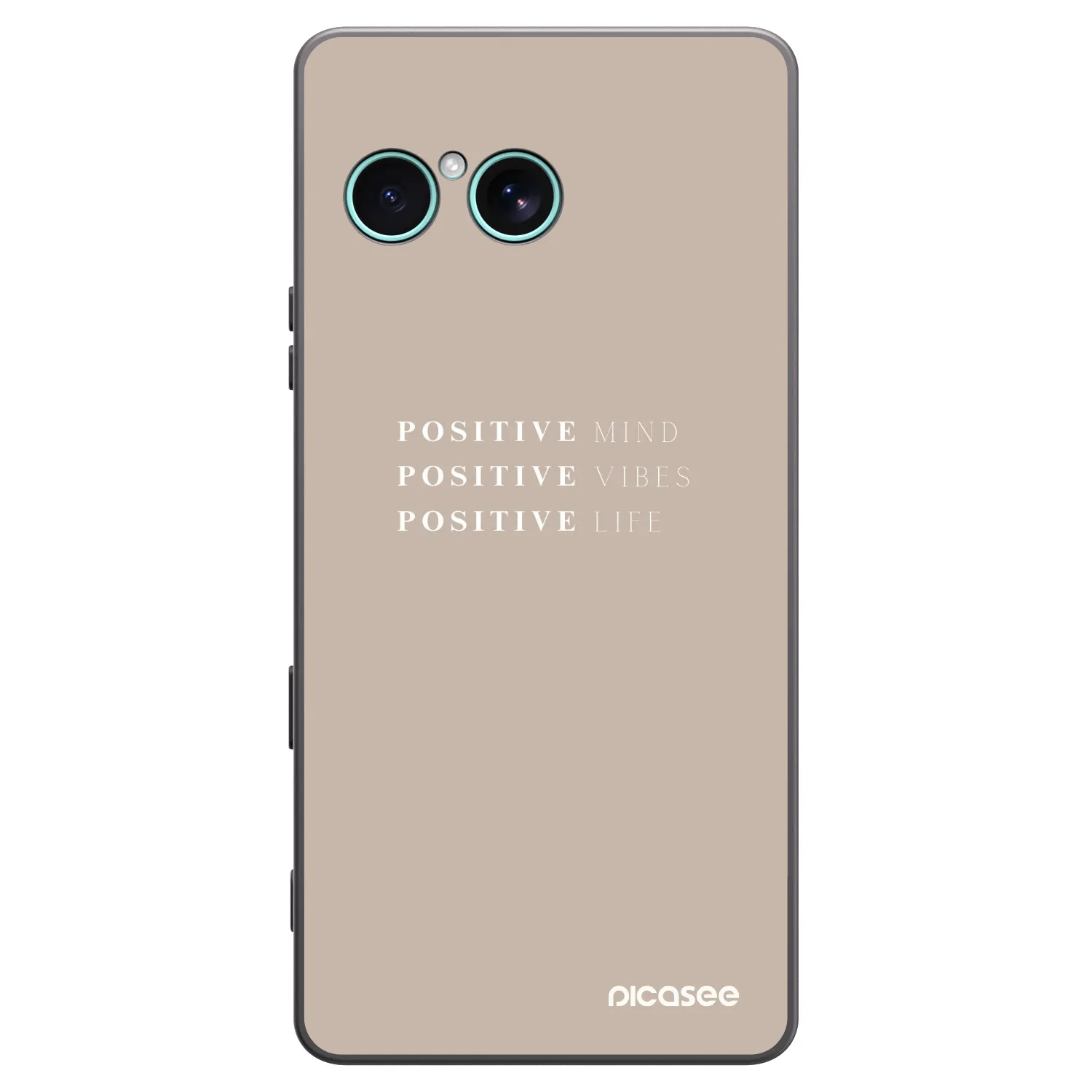 Picasee husă neagră din silicon pentru Sony Xperia 10 VII - Positive Vibes