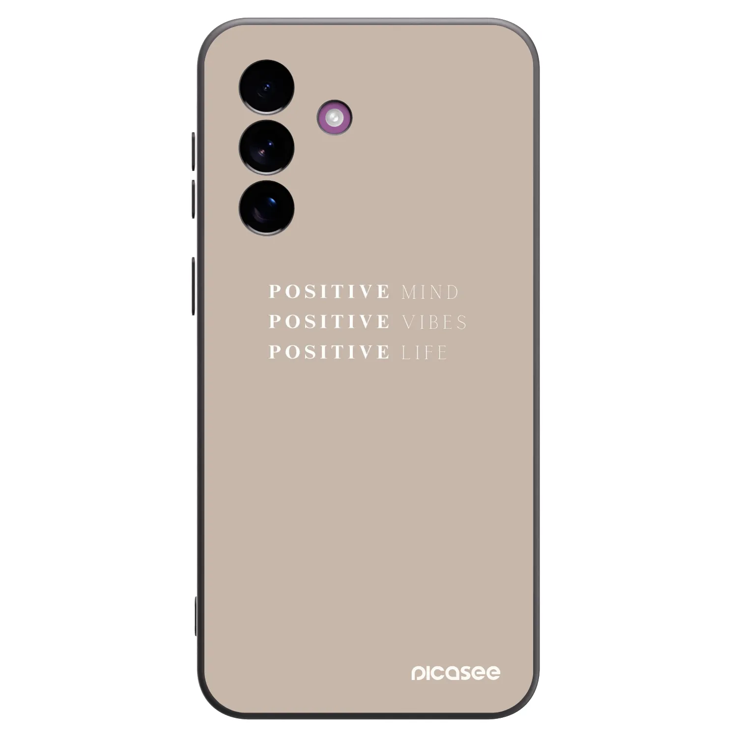 Picasee husă neagră din silicon pentru Samsung Galaxy A37 - Positive Vibes