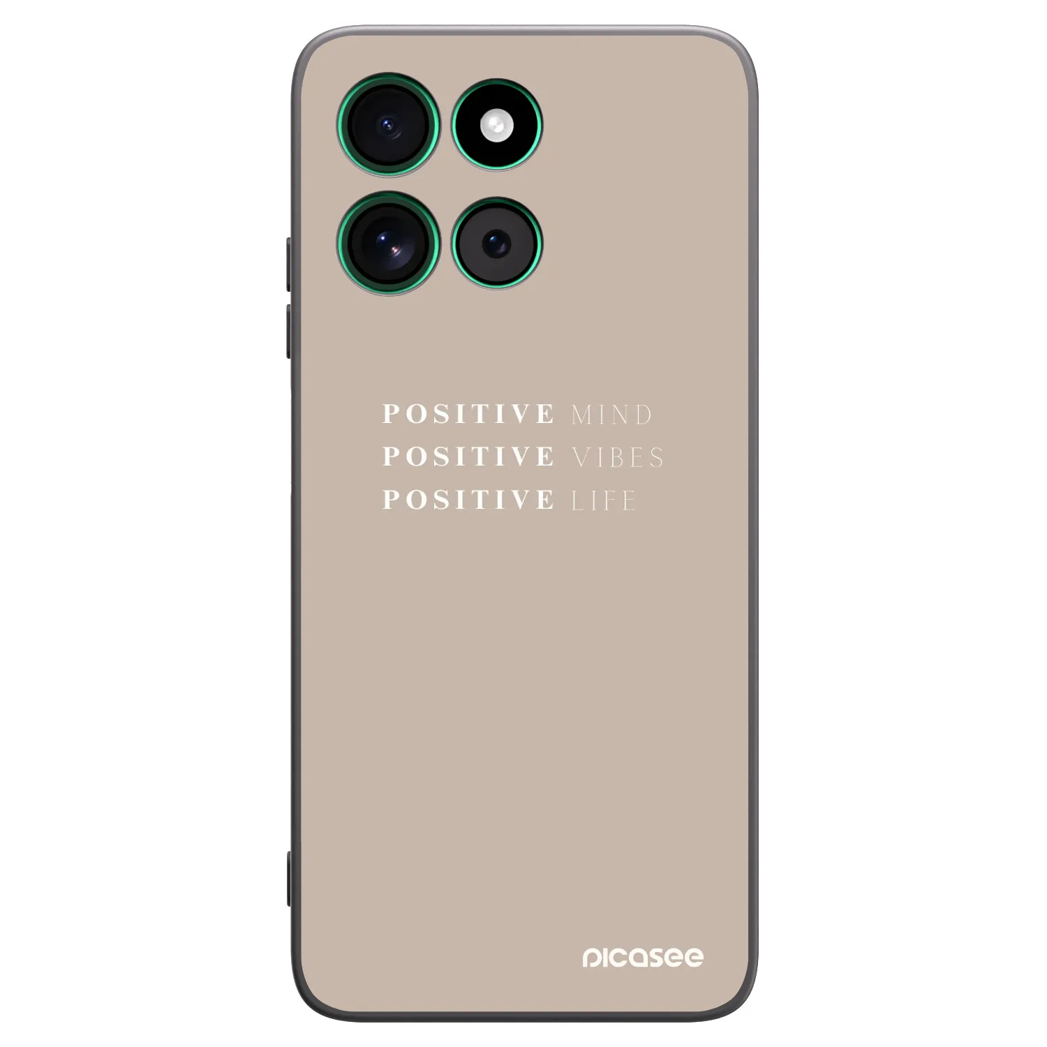 Picasee husă neagră din silicon pentru Motorola Moto G57 Power - Positive Vibes