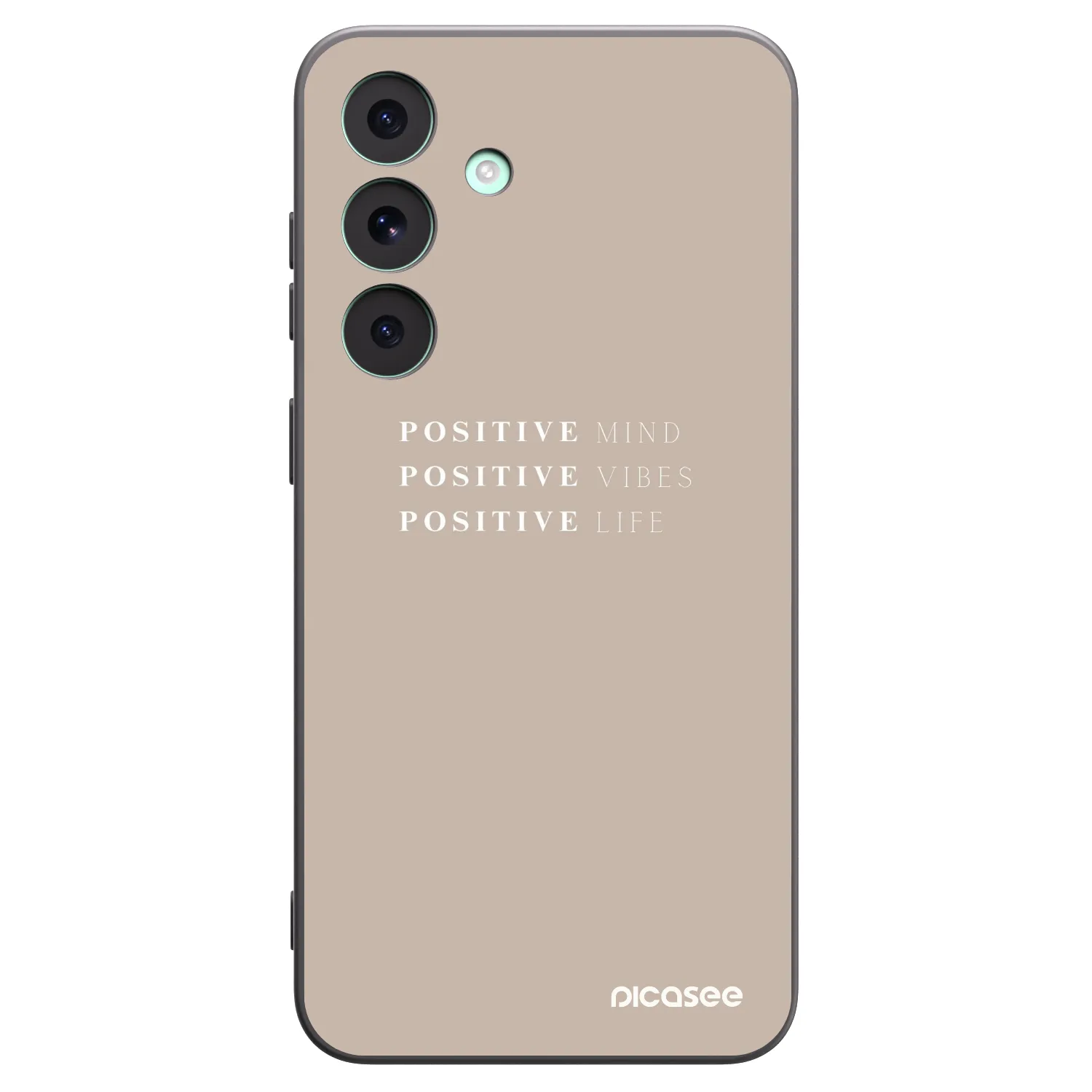 Picasee husă neagră din silicon pentru Samsung Galaxy S26 FE - Positive Vibes