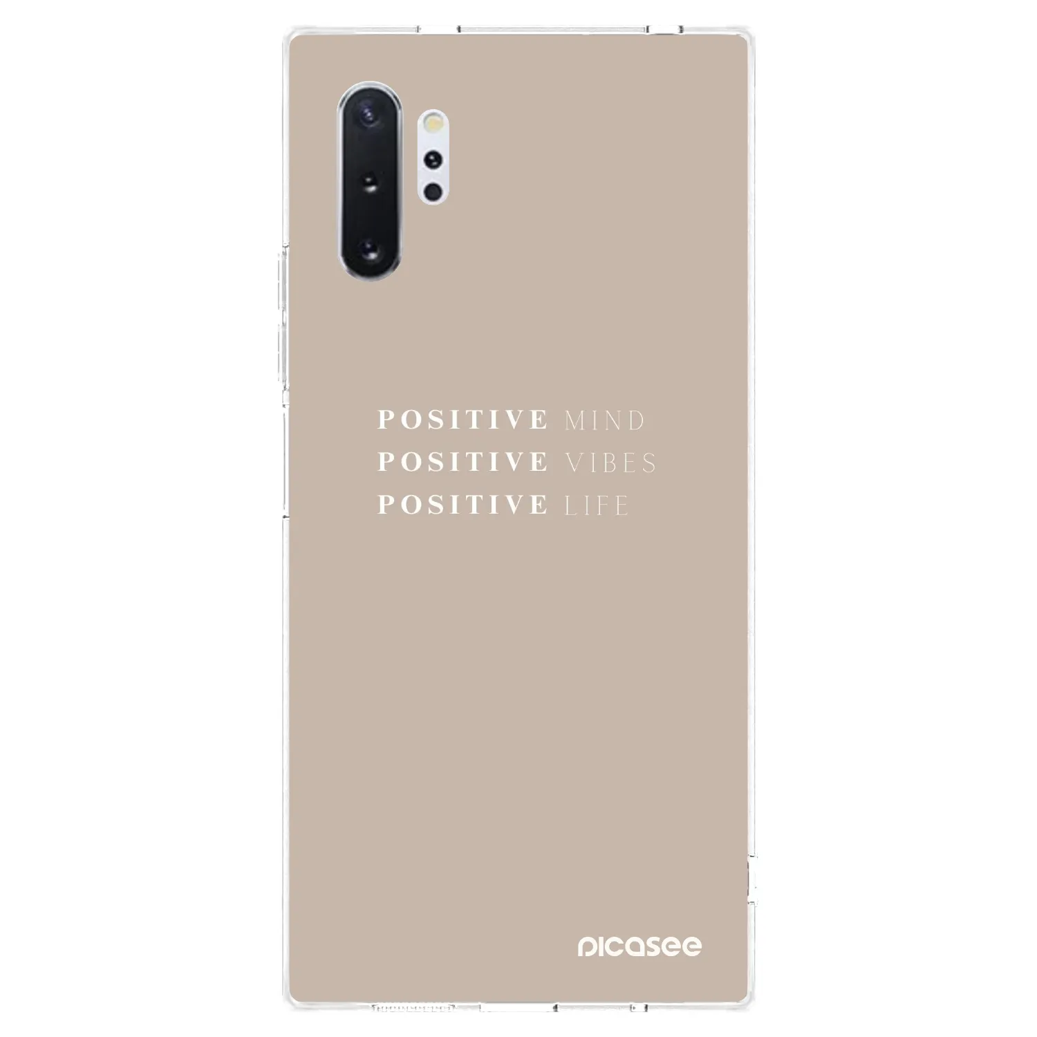 Picasee husă transparentă din silicon pentru Samsung Galaxy Note 10+ N975F - Positive Vibes