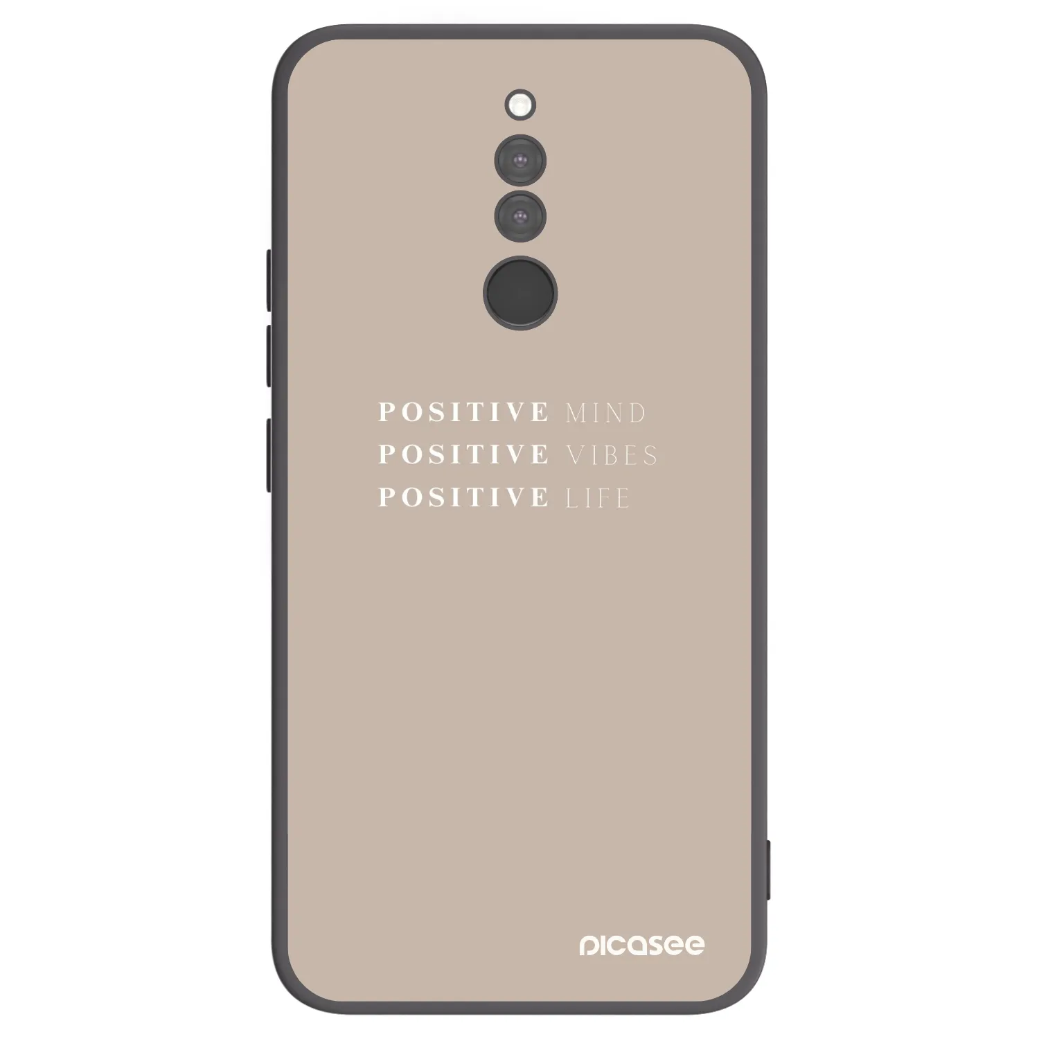 Picasee husă neagră din silicon pentru Xiaomi Redmi 8 - Positive Vibes