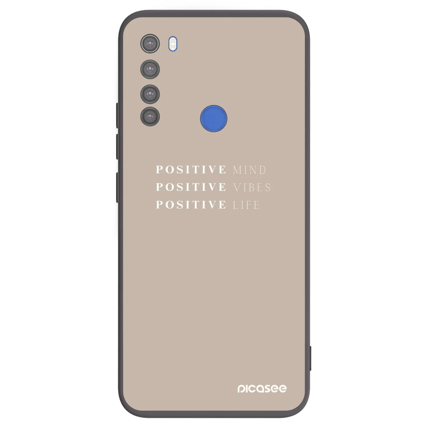 Picasee husă neagră din silicon pentru Xiaomi Redmi Note 8T - Positive Vibes