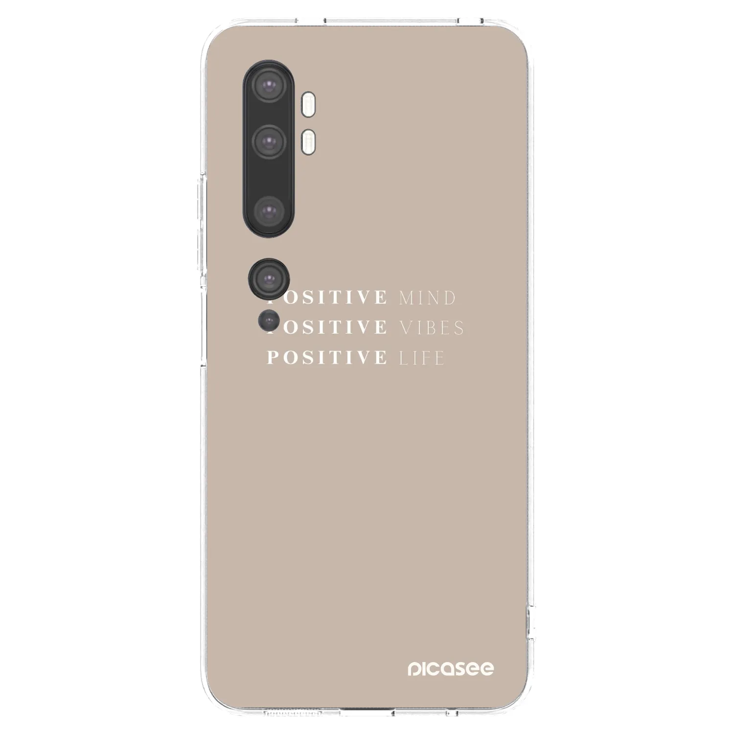 Picasee husă transparentă din silicon pentru Xiaomi Mi Note 10 (Pro) - Positive Vibes