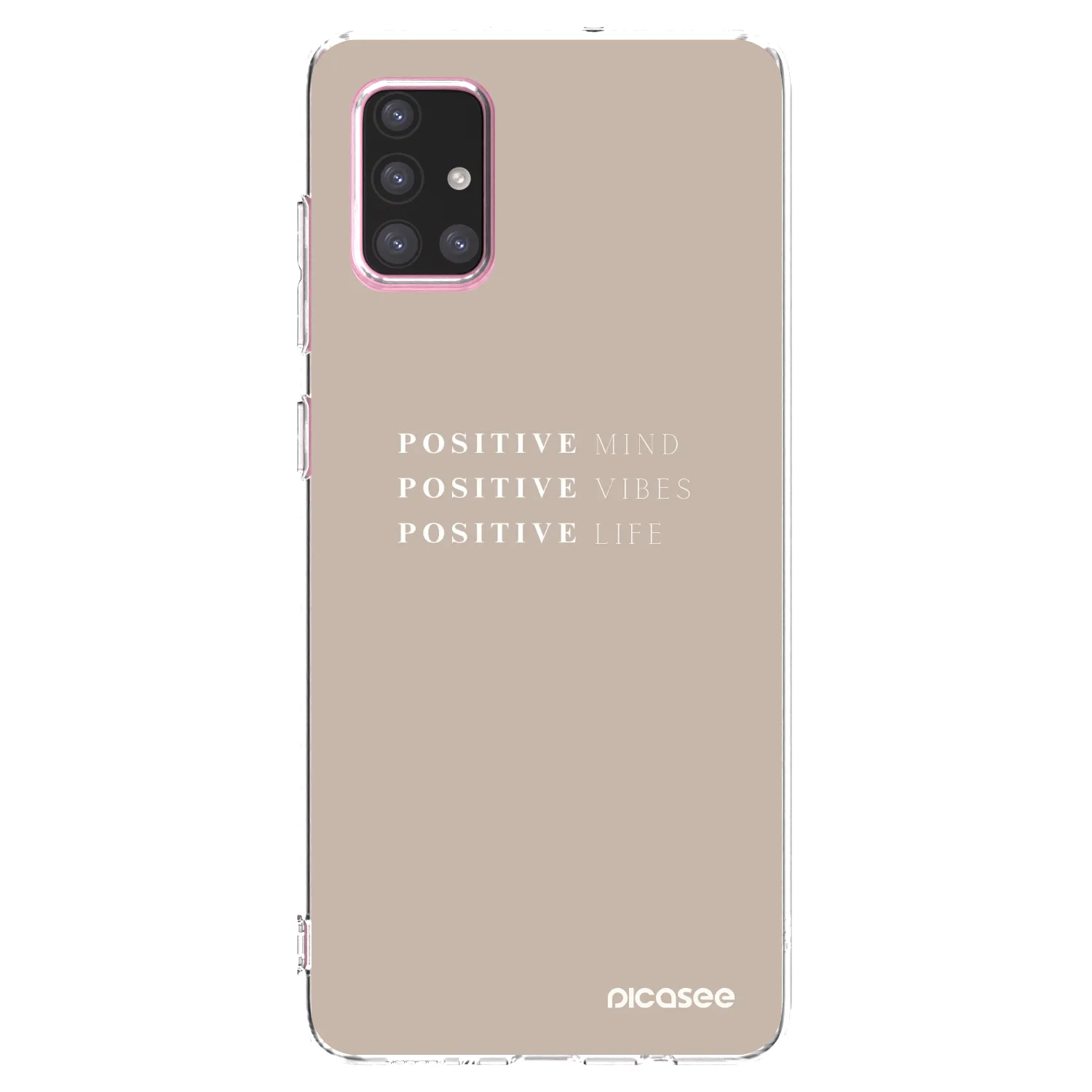 Picasee husă transparentă din silicon pentru Samsung Galaxy A71 A715F - Positive Vibes