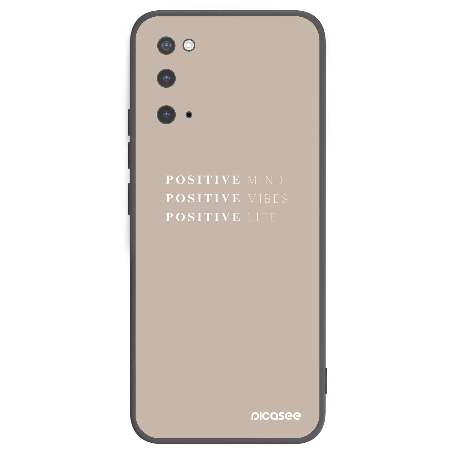 Picasee husă neagră din silicon pentru Samsung Galaxy S20 G980F - Positive Vibes