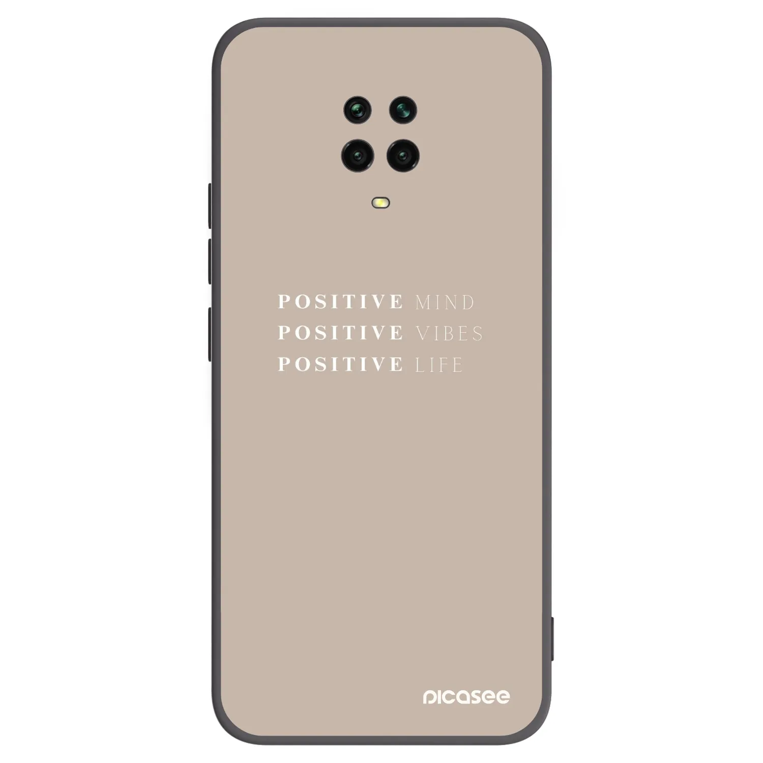 Picasee husă neagră din silicon pentru Xiaomi Redmi Note 9S - Positive Vibes