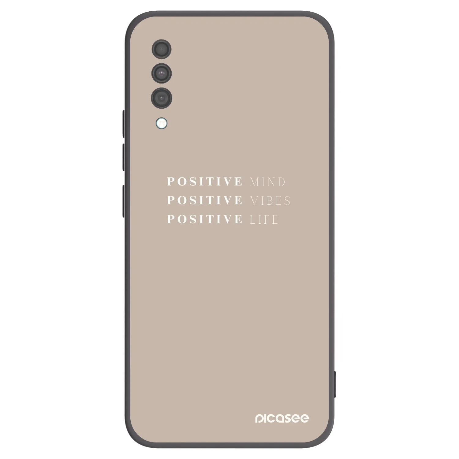 Picasee husă neagră din silicon pentru Samsung Galaxy A30s A307F - Positive Vibes