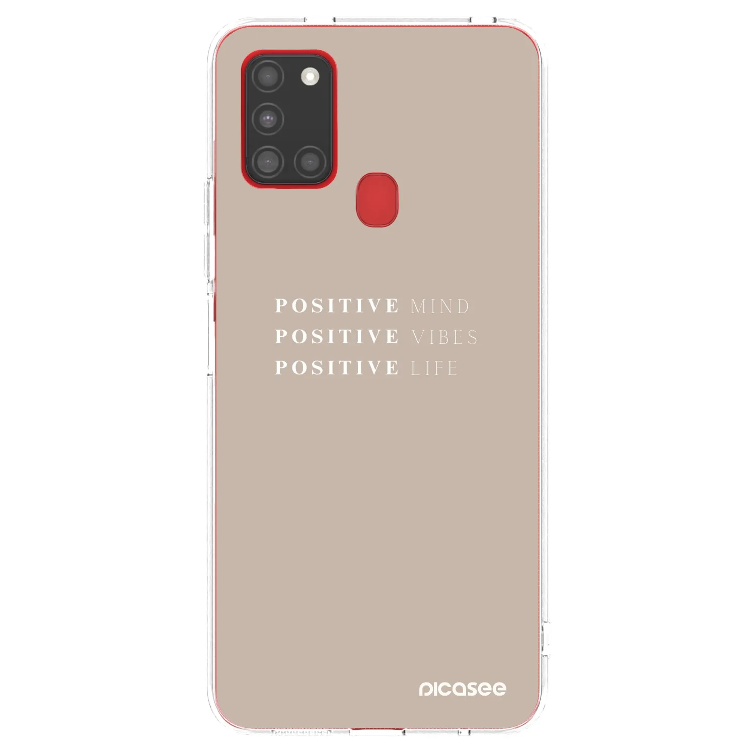 Picasee husă transparentă din silicon pentru Samsung Galaxy A21s - Positive Vibes