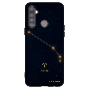 Picasee husă neagră din silicon pentru Realme 5 - ARIES
