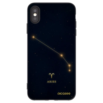 Picasee husă neagră din silicon pentru Apple iPhone XS Max - ARIES