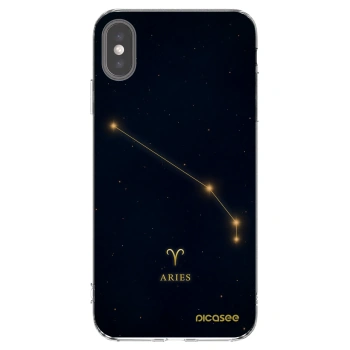 Picasee husă transparentă din silicon pentru Apple iPhone XS Max - ARIES
