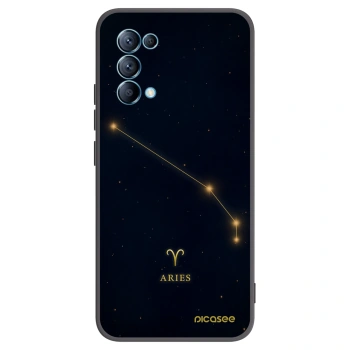 Picasee husă neagră din silicon pentru OPPO Reno 5 5G - ARIES