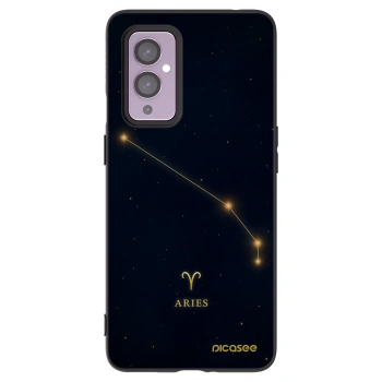 Picasee husă neagră din silicon pentru OnePlus 9 - ARIES