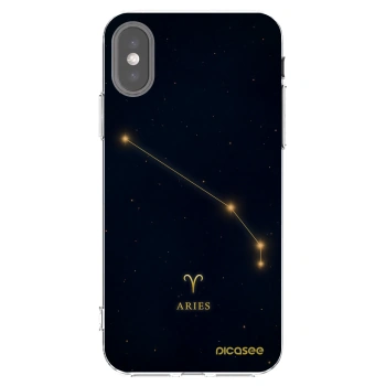 Picasee husă transparentă din silicon pentru Apple iPhone X/XS - ARIES