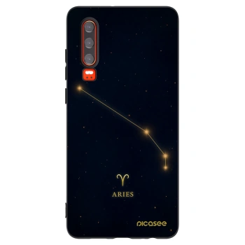 Picasee husă neagră din silicon pentru Huawei P30 - ARIES