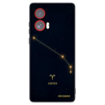 Picasee husă neagră din silicon pentru Motorola Edge 50 Fusion - ARIES