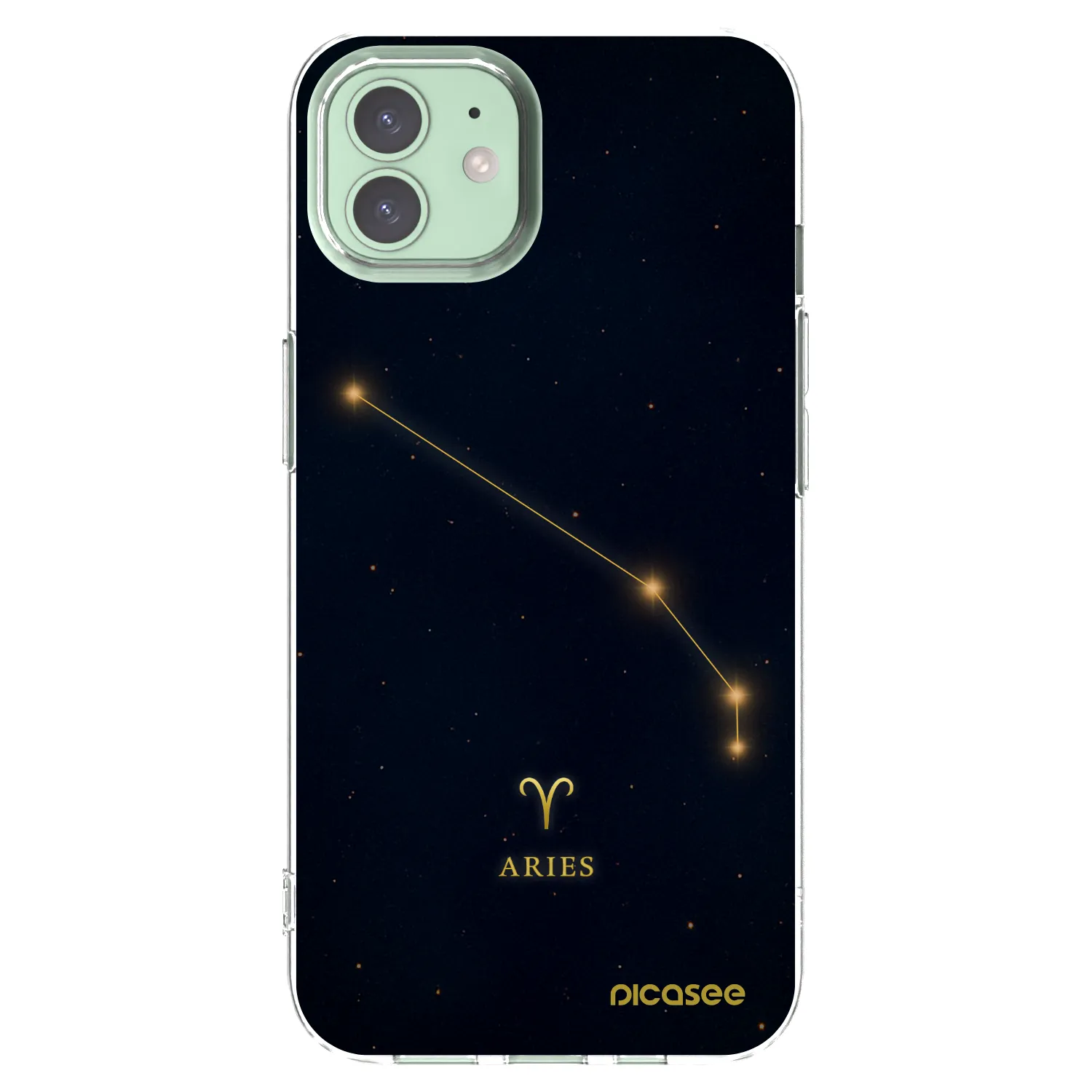 Picasee husă transparentă din silicon pentru Apple iPhone 12 Pro - ARIES