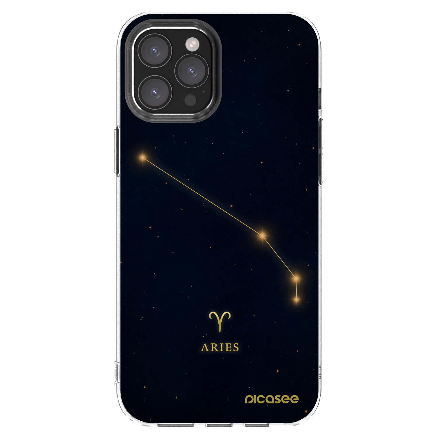 Picasee husă transparentă din silicon pentru Apple iPhone 12 Pro Max - ARIES