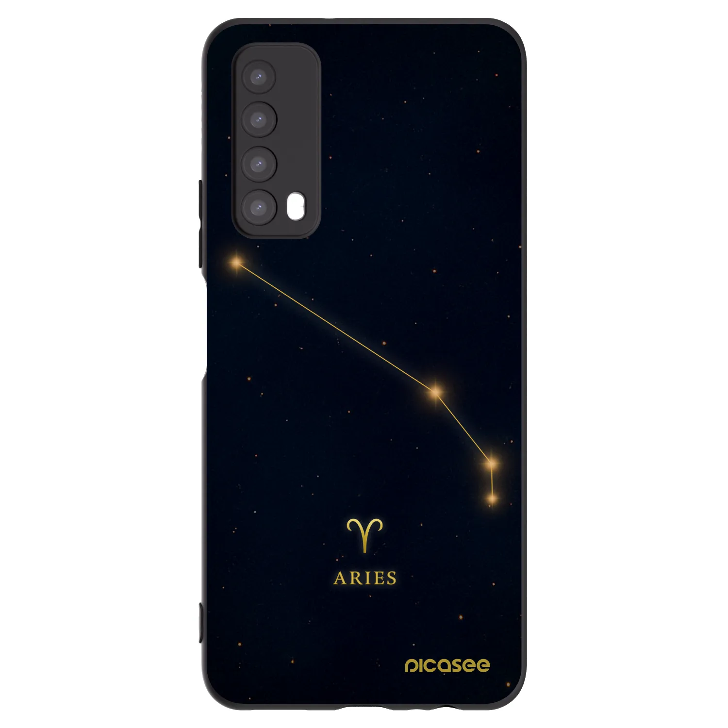 Picasee husă neagră din silicon pentru Huawei P Smart 2021 - ARIES