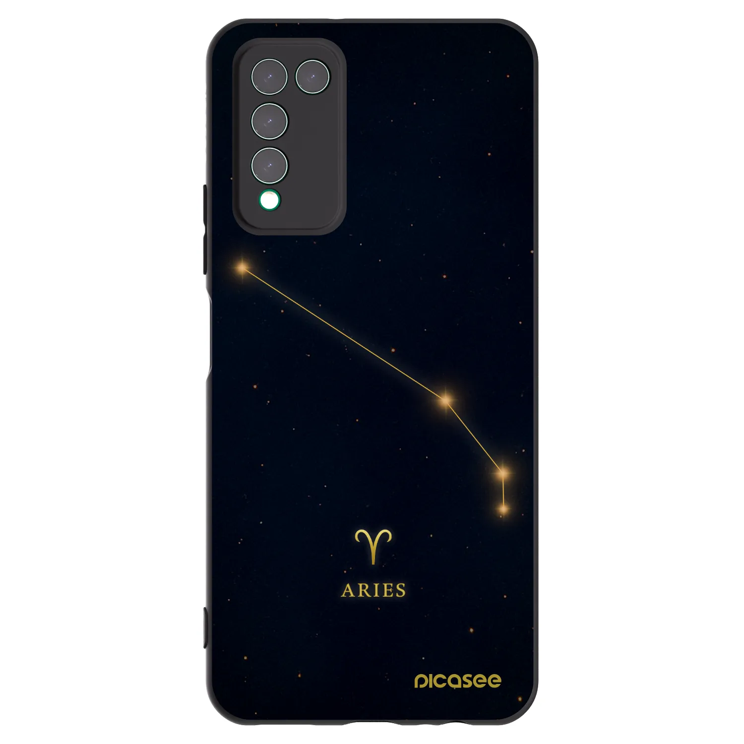Picasee husă neagră din silicon pentru Honor 10X Lite - ARIES