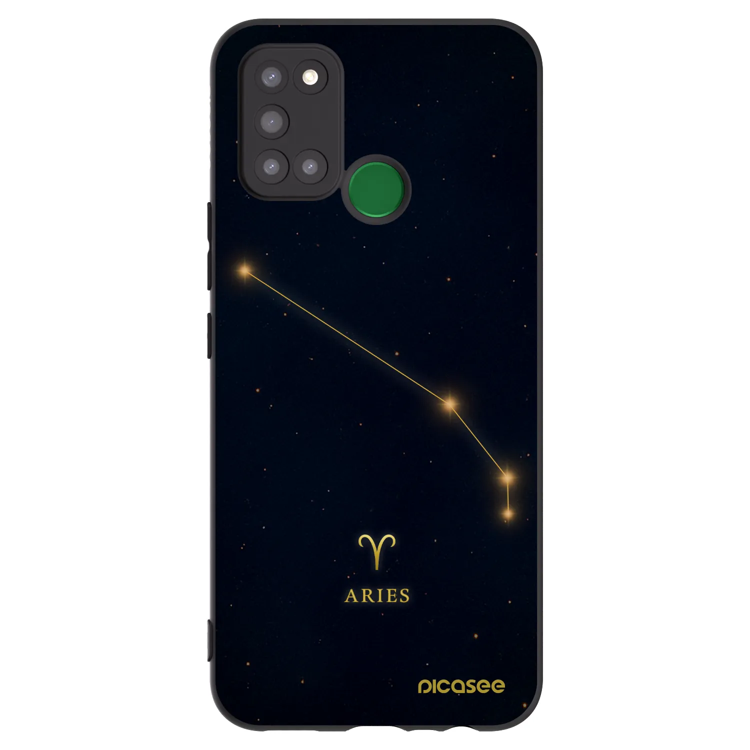 Picasee husă neagră din silicon pentru Realme 7i - ARIES
