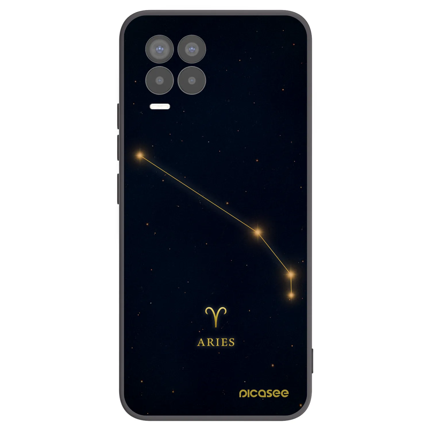 Picasee husă neagră din silicon pentru Realme 8 Pro - ARIES