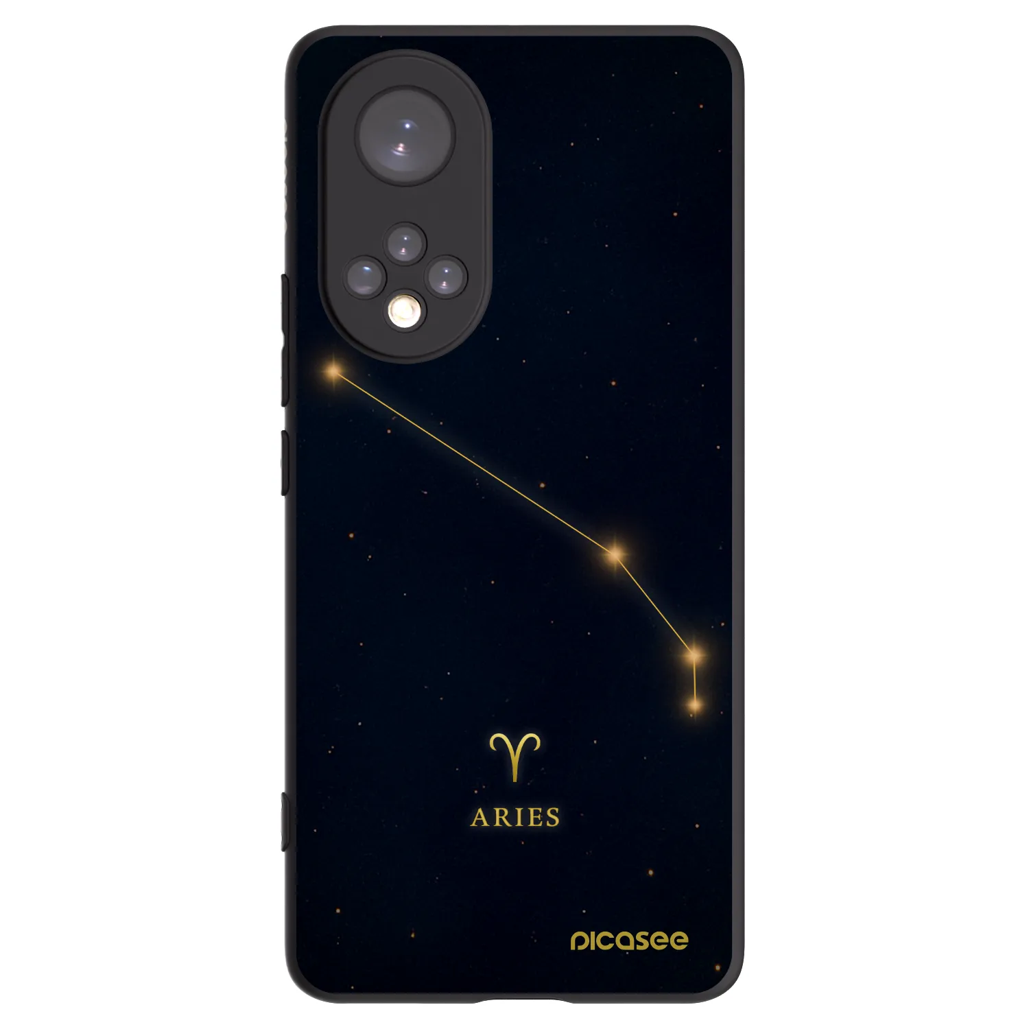 Picasee husă neagră din silicon pentru Honor 50 5G - ARIES
