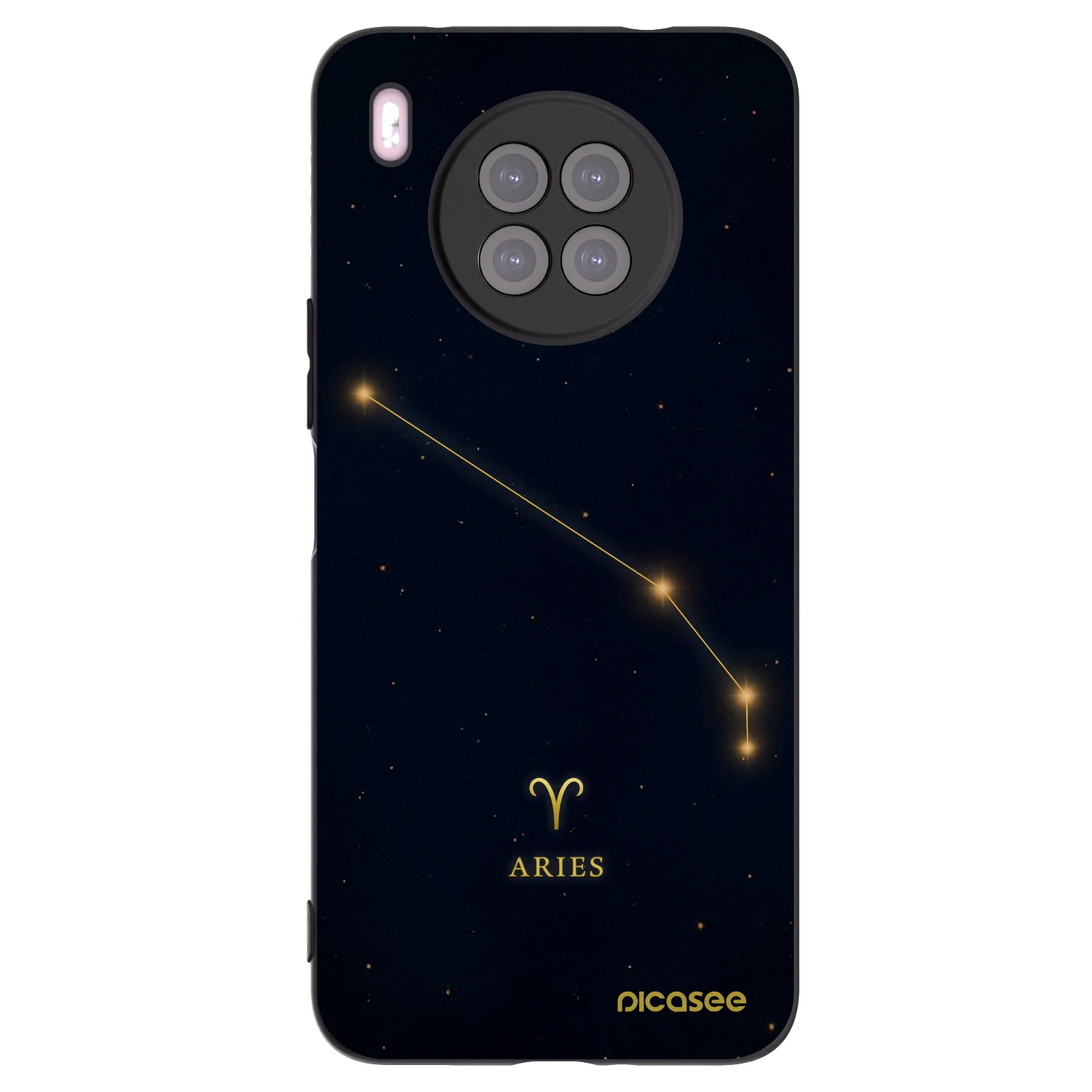 Picasee husă neagră din silicon pentru Huawei Nova 8i - ARIES