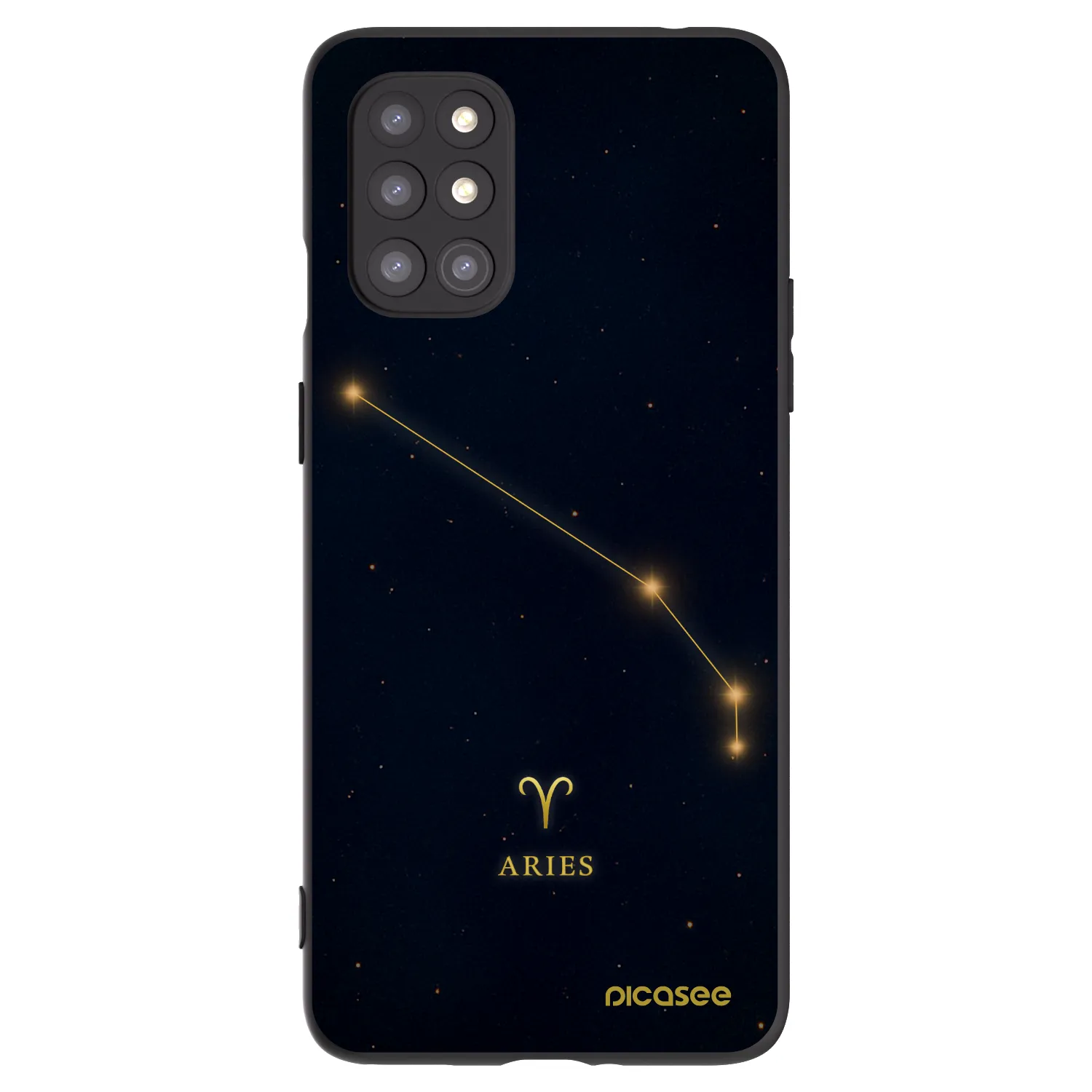 Picasee husă neagră din silicon pentru OnePlus 8T - ARIES