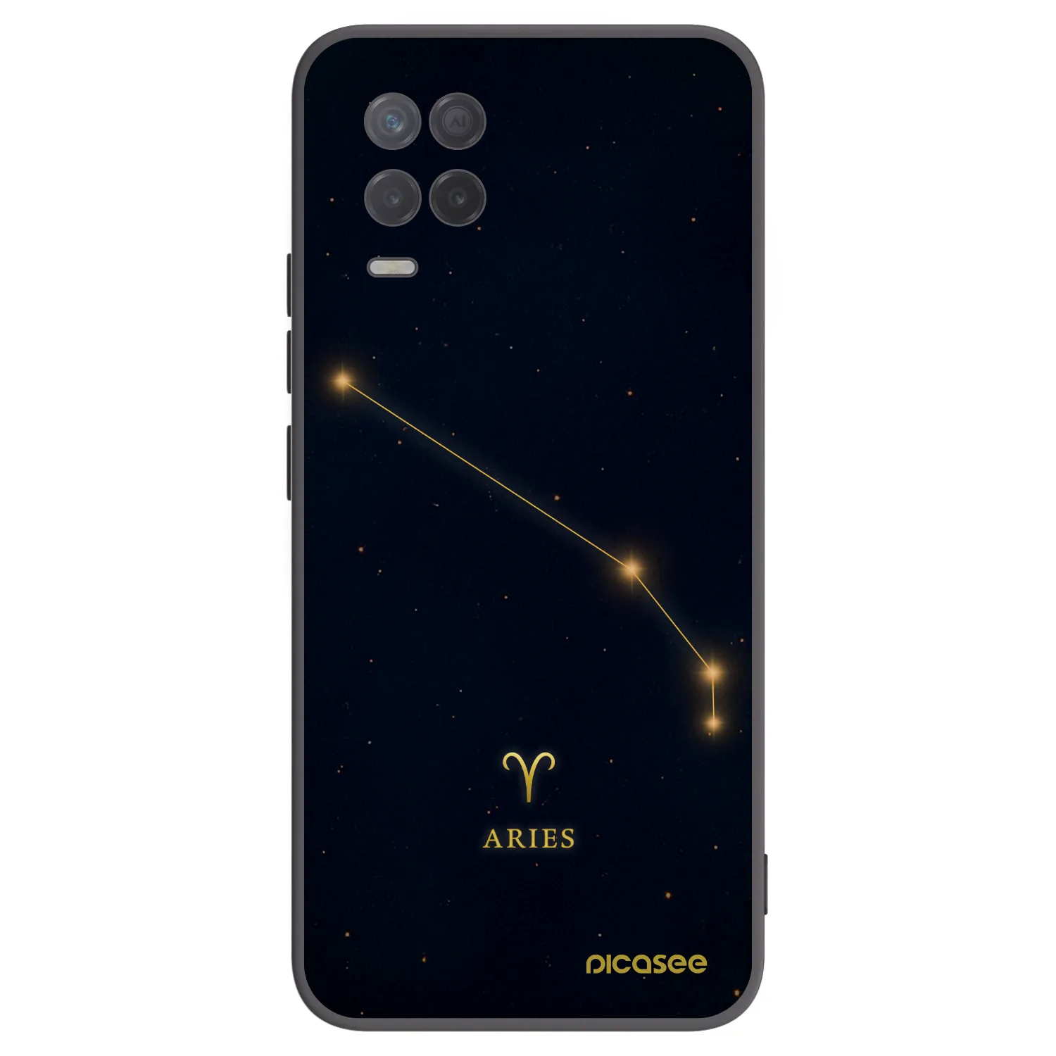 Picasee husă neagră din silicon pentru Realme 8 5G - ARIES