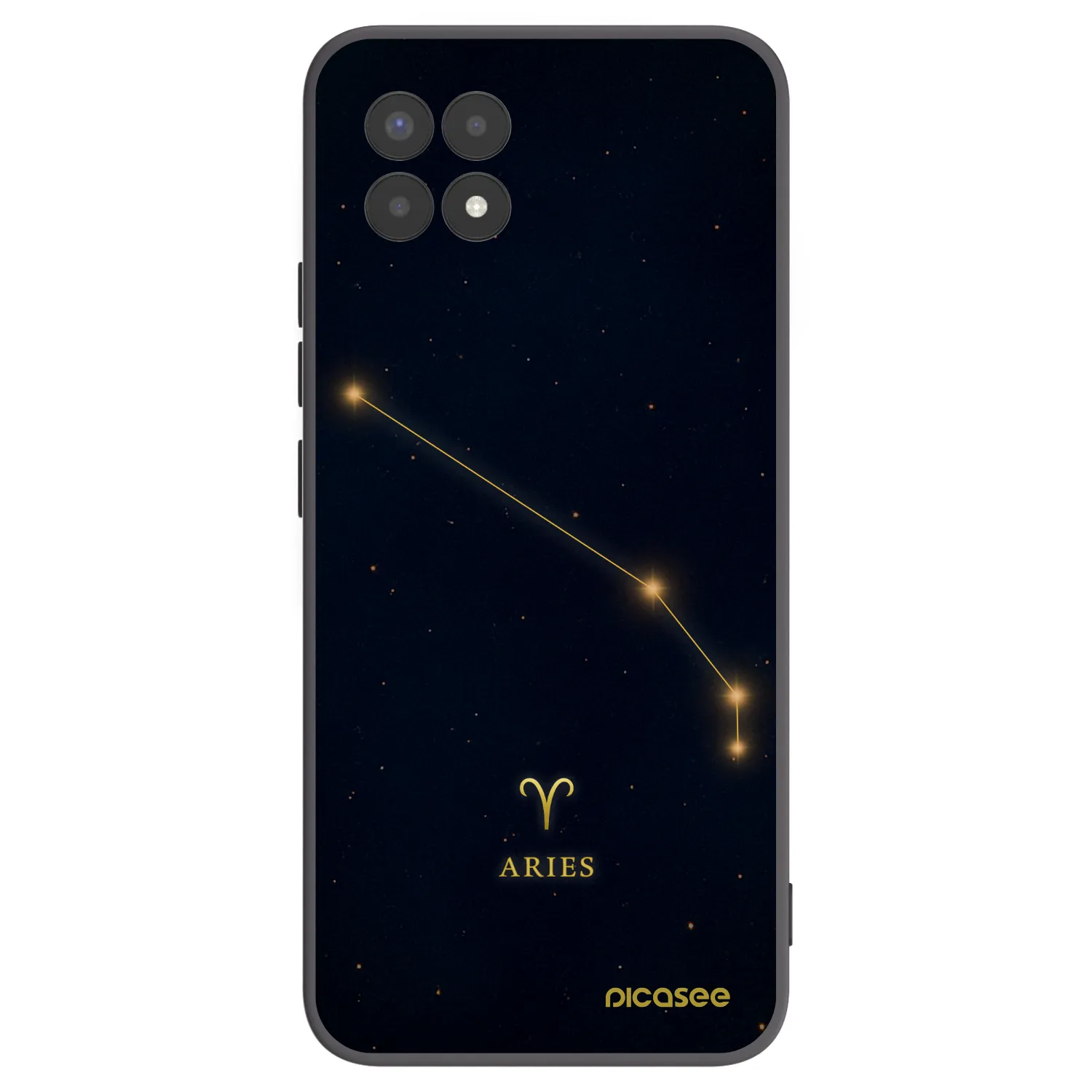 Picasee husă neagră din silicon pentru Realme 8i - ARIES