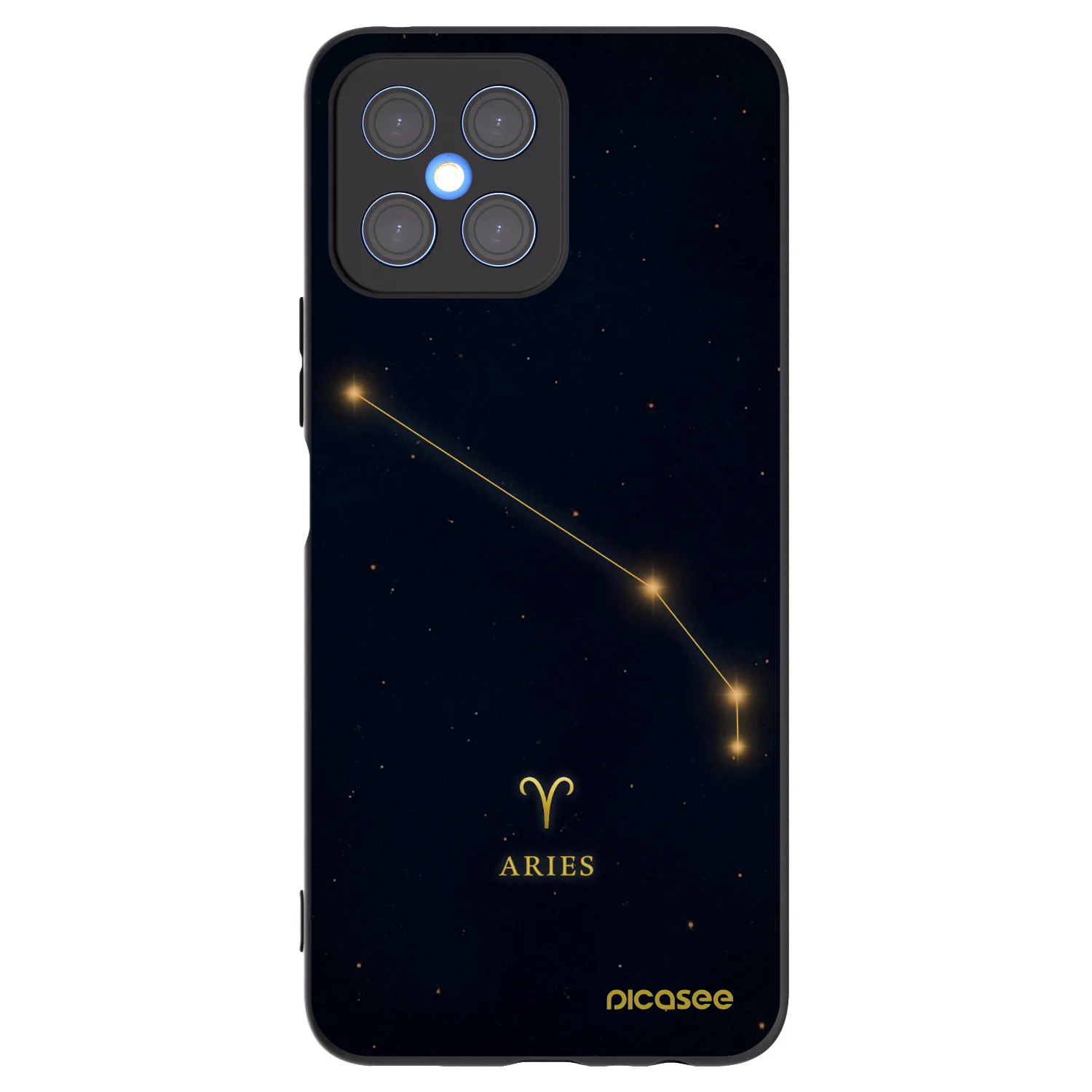 Picasee husă neagră din silicon pentru Honor X8 4G - ARIES